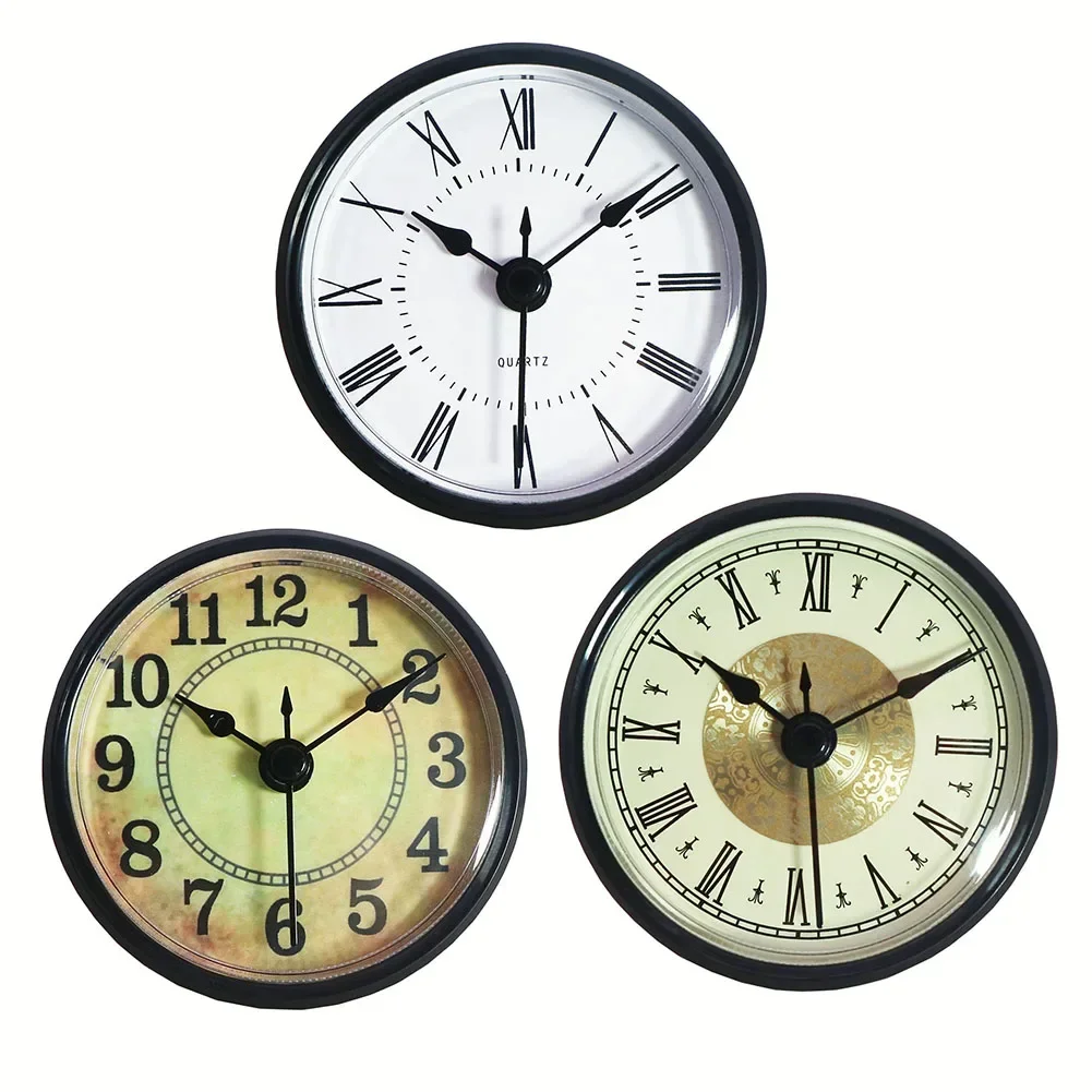 Classic Clock Craft Insert Clocks Movement Quartz Diameter 80mm Number For Home DIY Crafts Multifunctional Installation Part