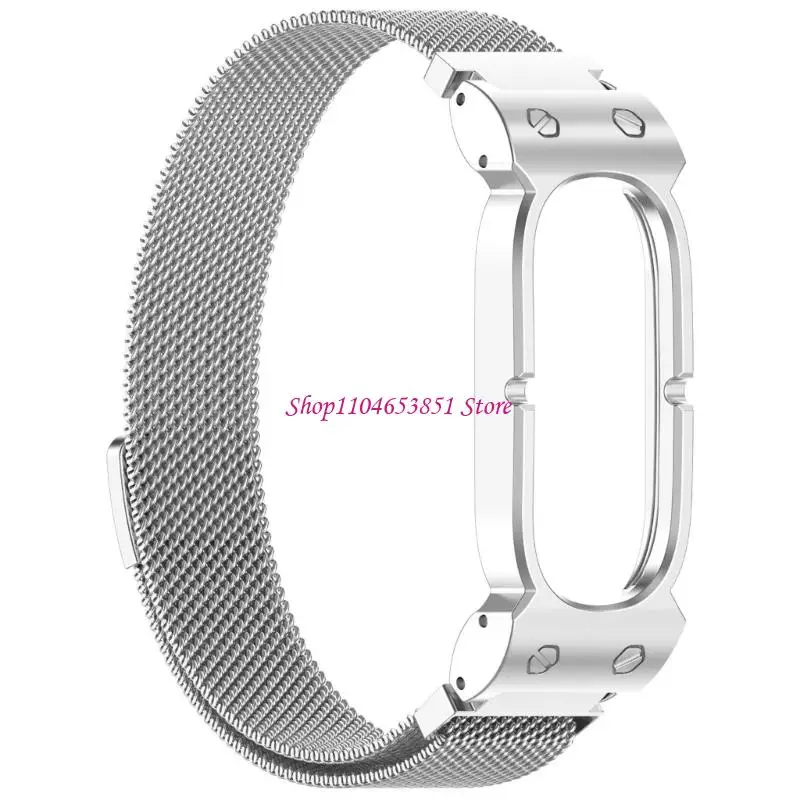 Commuting Watch Strap with Metal Frame Build, Replacement Band for Daily Office Wear and Wrist Profile