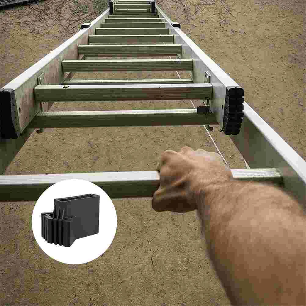 Cubierta de pie de escalera telescópica, suministros de escaleras plegables, Protector de piernas, piezas de almohadillas de goma, 6 piezas