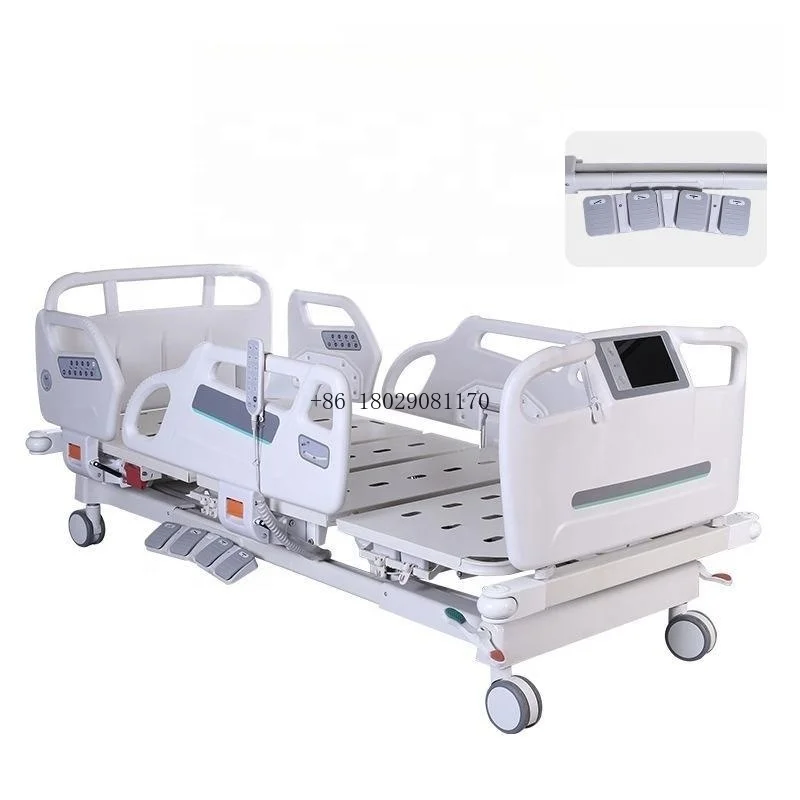 Bed With Touch Screen Hospital Bed With CPR For ICU Cheap Price Modern Smart Bed Nursing