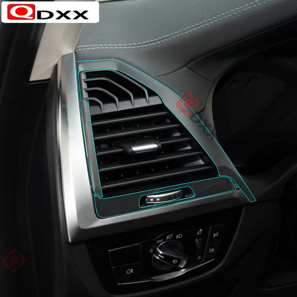 Invisible Center Console Gear Shift Knob Interior Trim TPU Protective Film Sticker for BMW X3 G01 2018 Car Styling Accessories