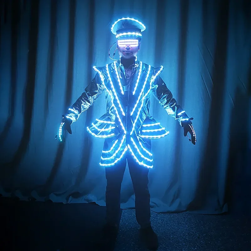 LED colorful luminous clothing flash clothing bar KTV nightclub stage performance clothing  props program