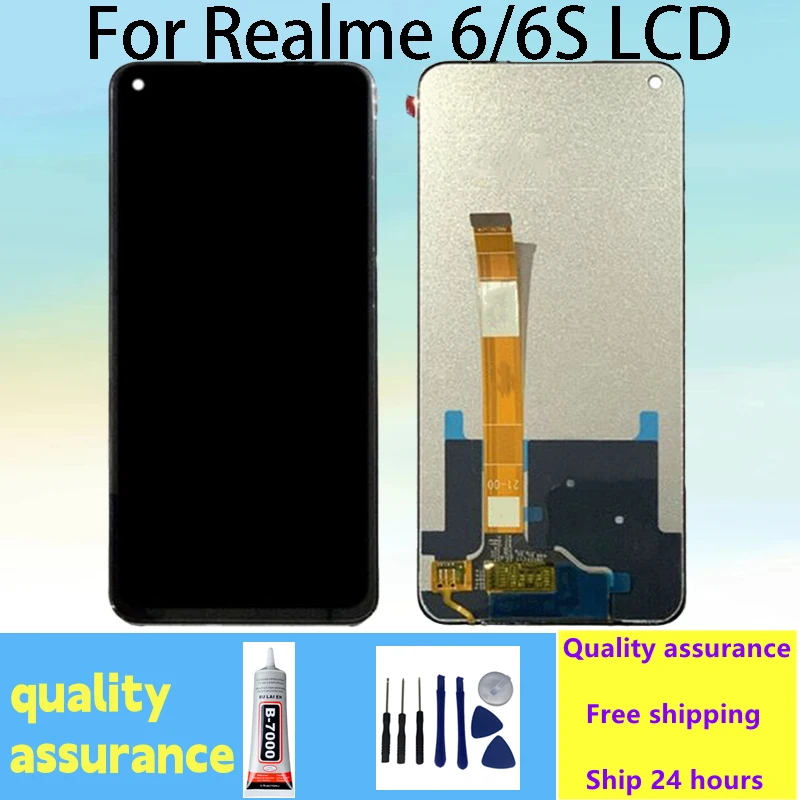 

6.5"inches For Oppo Realme 6S RMX2002 LCD Display Touch Screen Digitizer Assembly For Realme 6 RMX2001 LCD Replacement Parts