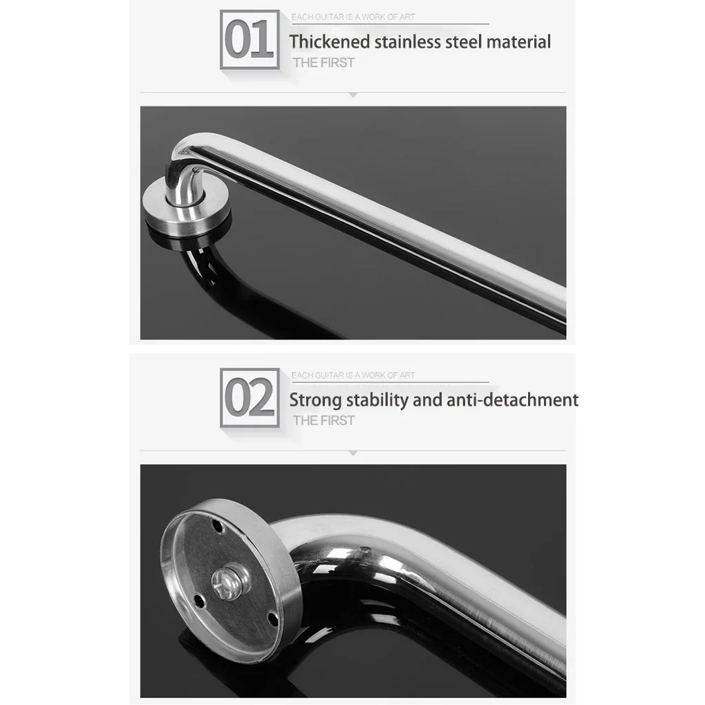 30/40/50 cm Handlauf Hohe Qualität Edelstahl Badezimmer Badewanne Wc Haltegriff Dusche Sicherheit Unterstützung Griff handtuchhalter – Detail 7