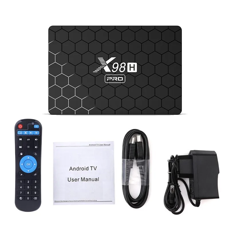 X98H PRO Smart TV BOX Android 12 Allwinner H618 4G 32G 64G TVBOX 2.4/5G dual Wifi6 1000M BT5.0 H.265 4K Chơi Phương Tiện Set Top Box