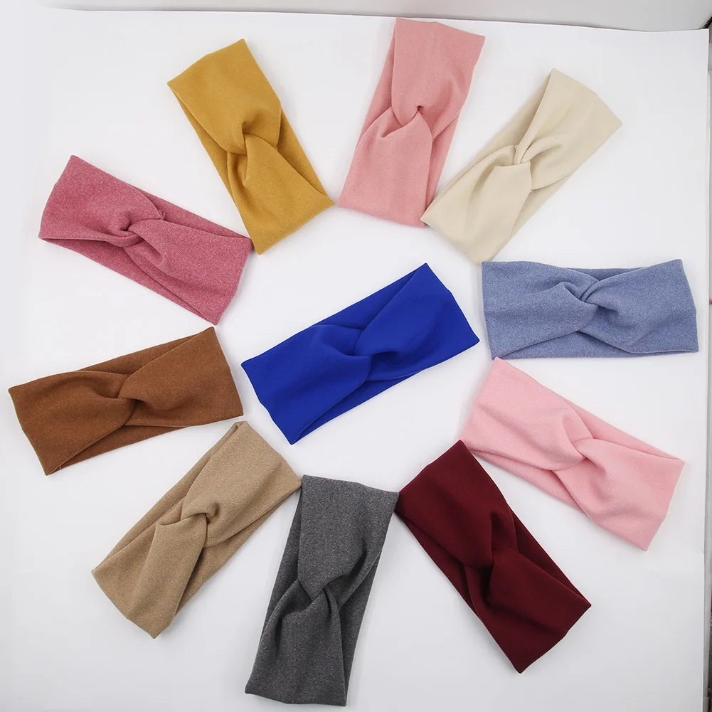 Classic European And American Sports Headbands Fashion Cross Makeup Hair Bands Facial Washing Hair Wraps For Women