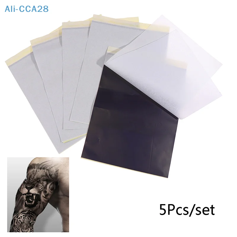 5Pcs/Set Tattoo Transfer Paper Stencil Carbon Thermal Copier Tracing Hectograph