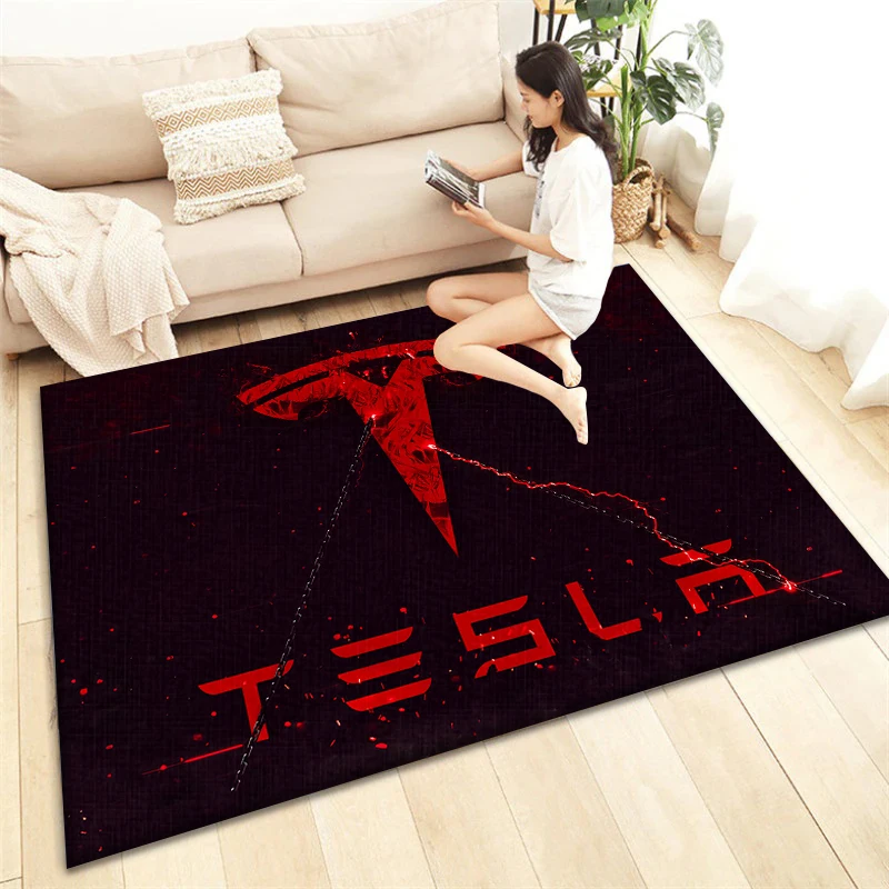 T-tesla-a print Carpet, Living room Bedroom floor mat Kitchen mat Bedroom Mat,bedroom decor birthday gift Yoga mat, floor mats