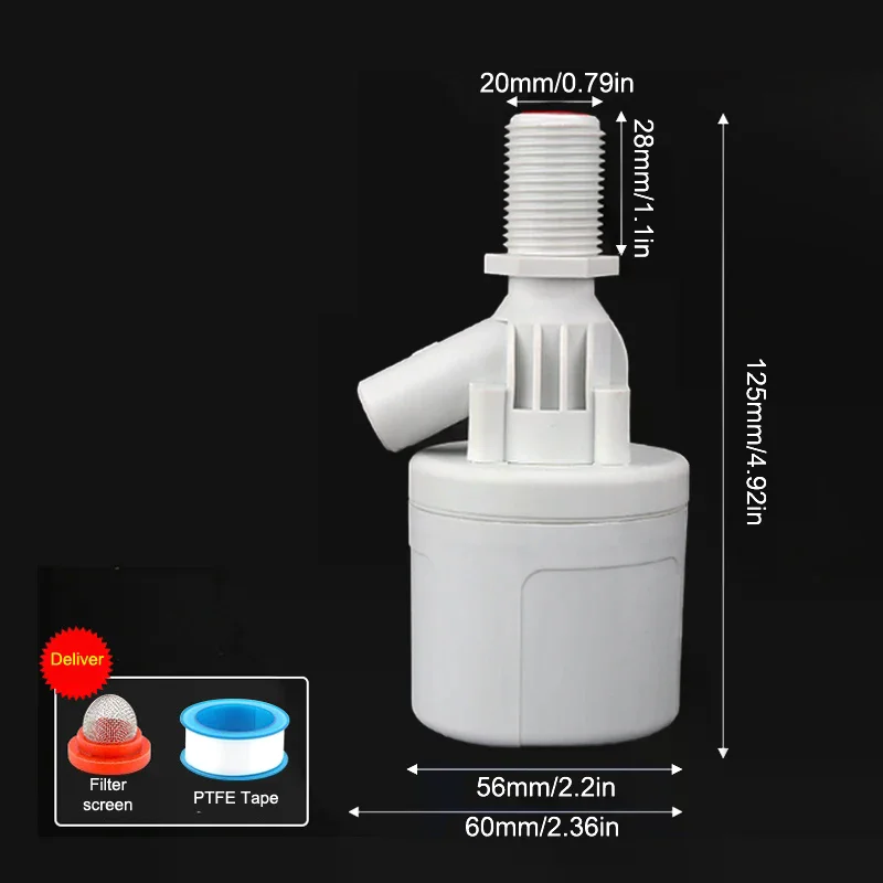 

Floating Ball Valve Built-In Embedded Float Valve Water Level Control Valve For Solar Water Tank