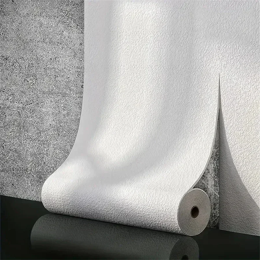 2.8/10M 3D Thicken Self-adhesive Wallpaper Linen Plain Diatom Mud Wall Stickers Color Decor Renovation Anti-collision Home Decor