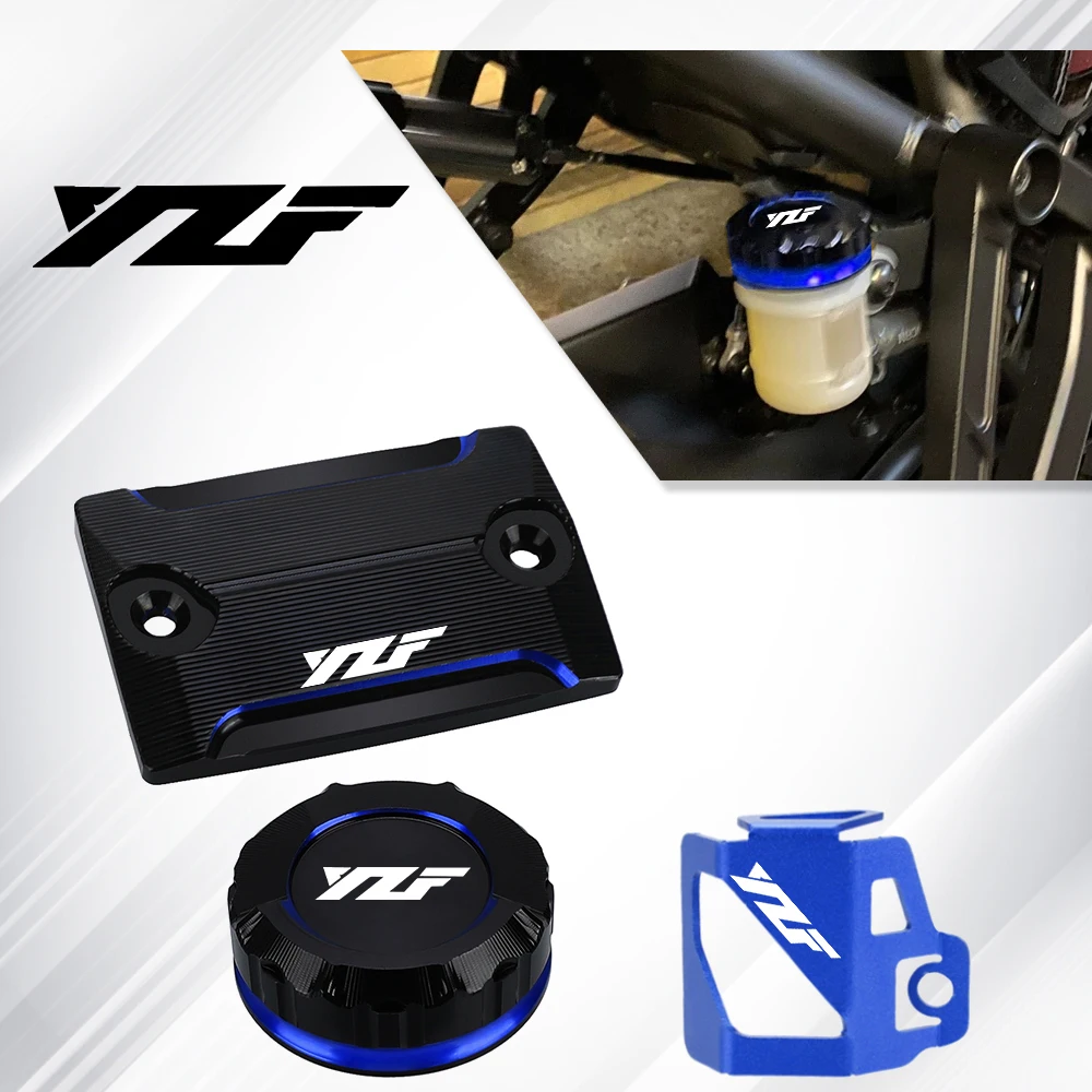 For Yamaha YZF R1 YZFR6 YZF R3 R6 R7 R9 R1 R25 R125 Motorcycle Accessories Front Rear Brake Fluid Reservoir Cover Engine Oil Cap