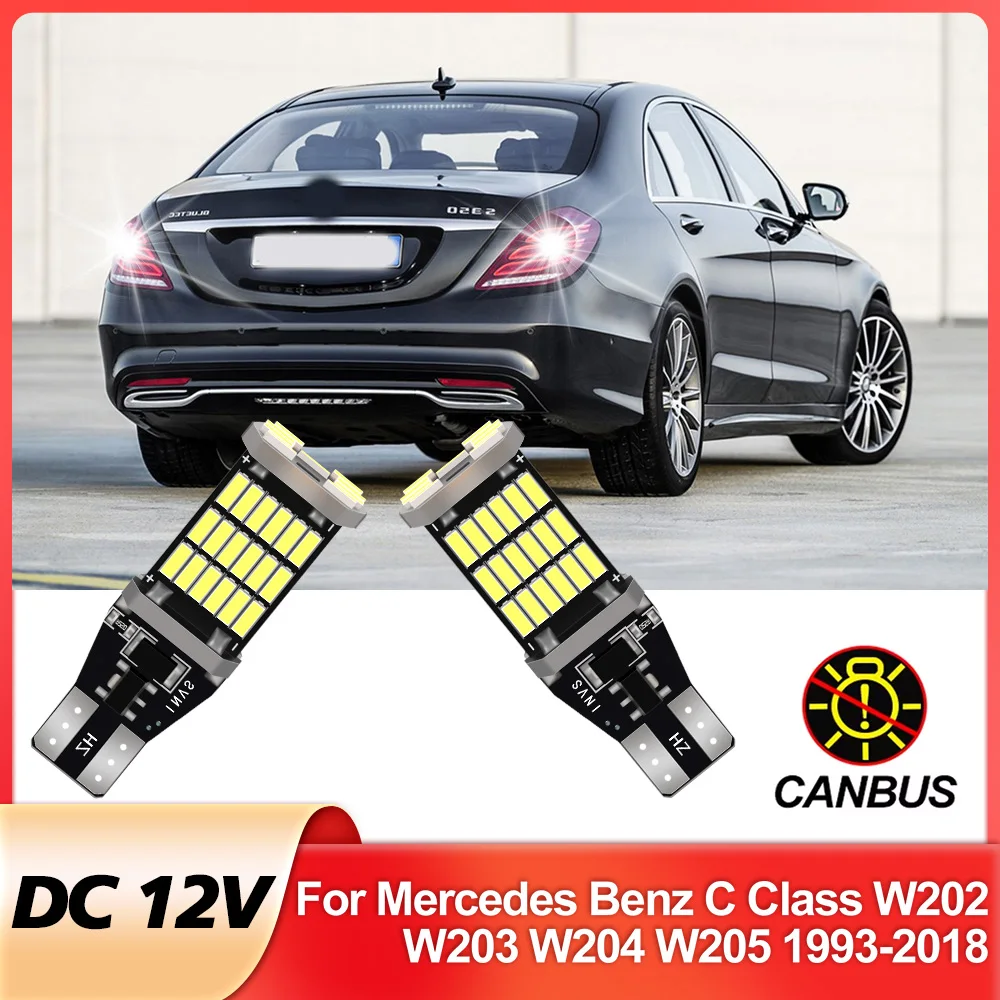 

2x LED Reverse Light For Mercedes Benz C Class W202 W203 W204 W205 Accessories 1993-2018 2014 2015 2016 2017 Backup Back Up Lamp
