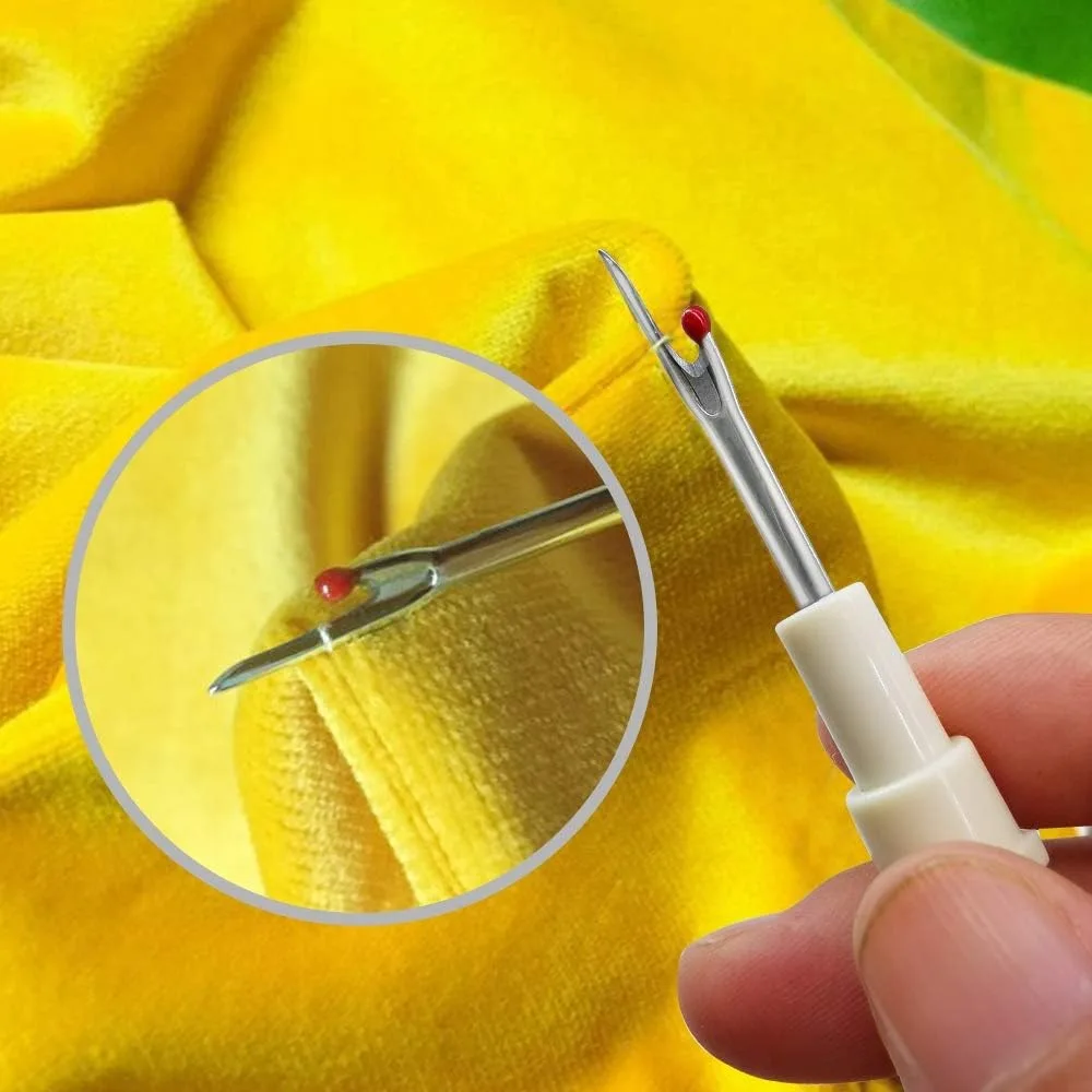 2PCS Ergonomic Seam Rippers for Sewing & Thread Removal.