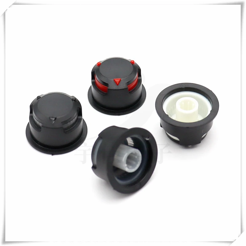 5PCS 23×14MMMM Black light-transmitting Knob cap, Light Guide knob, Potentiometer Knob cap, Suitable For Flower Shaft 6MM