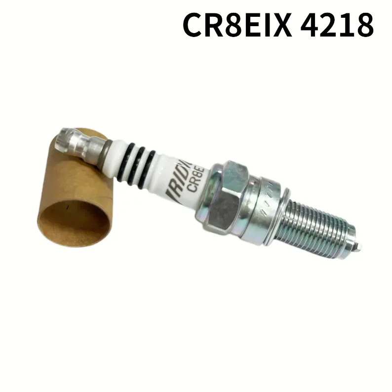 NGK 1PC CR8EIX 4218 Iridium IX Spark Plug Fit For Partial Honda Yamaha Suzuki Kawasaki 4‑Stroke Motorcycle Replacement Parts