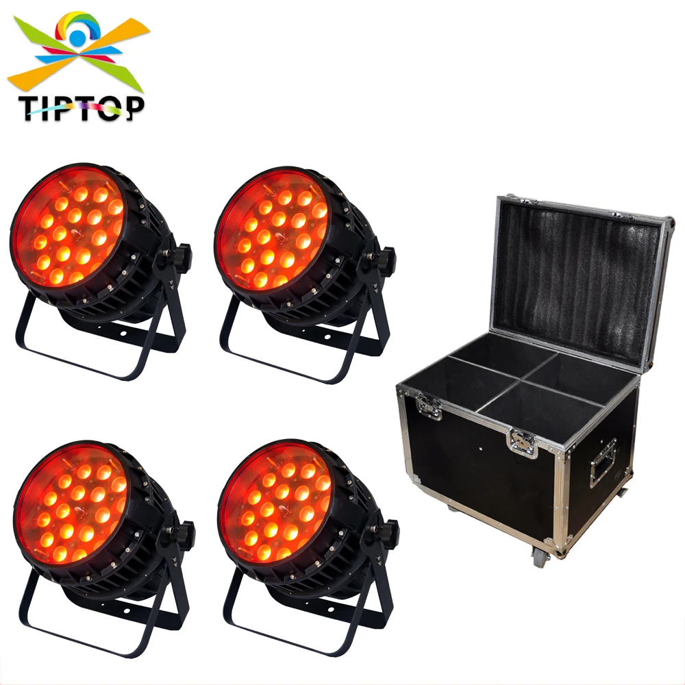 

TIPTOP Led Zoom Par Light Outdoor 18x18W RGBWAP 6IN1 Tyanshine China Stage Light Manufacturer LCD Display Flightcase Pack 4IN1