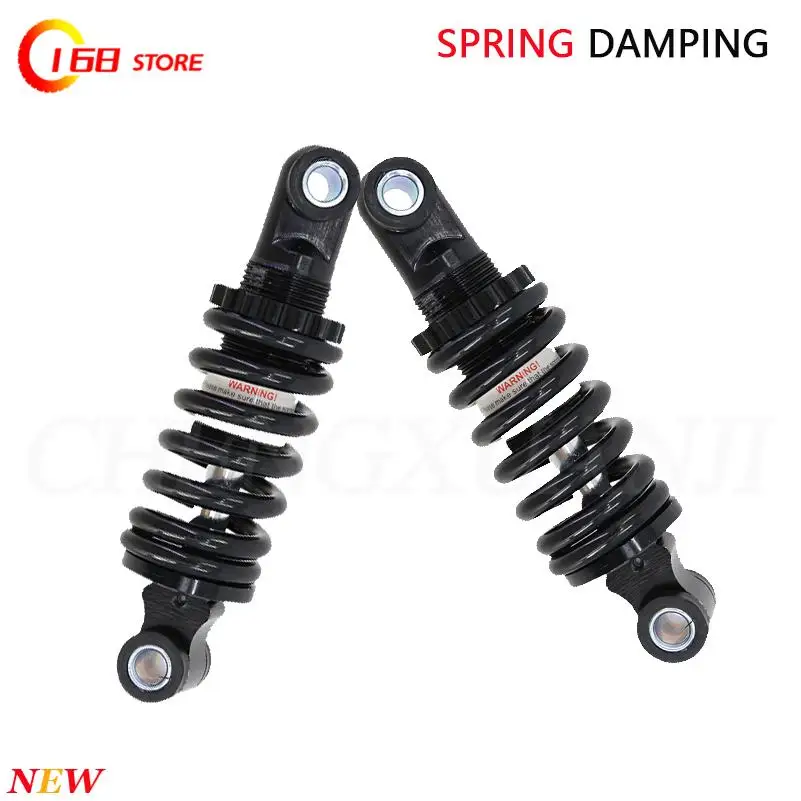 Amortiguador trasero para scooter de 125 8mm, estilo resorte negro, para scooter eléctrico pequeño Citycoco de China.