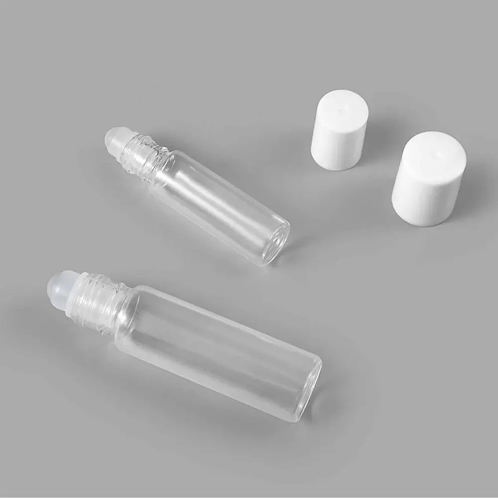 

Oil Vial Eye Cream With Roll On With Glass Ball Empty Clear Bottles Glass Roller Bottles Refillable Container Rollerball Bottle
