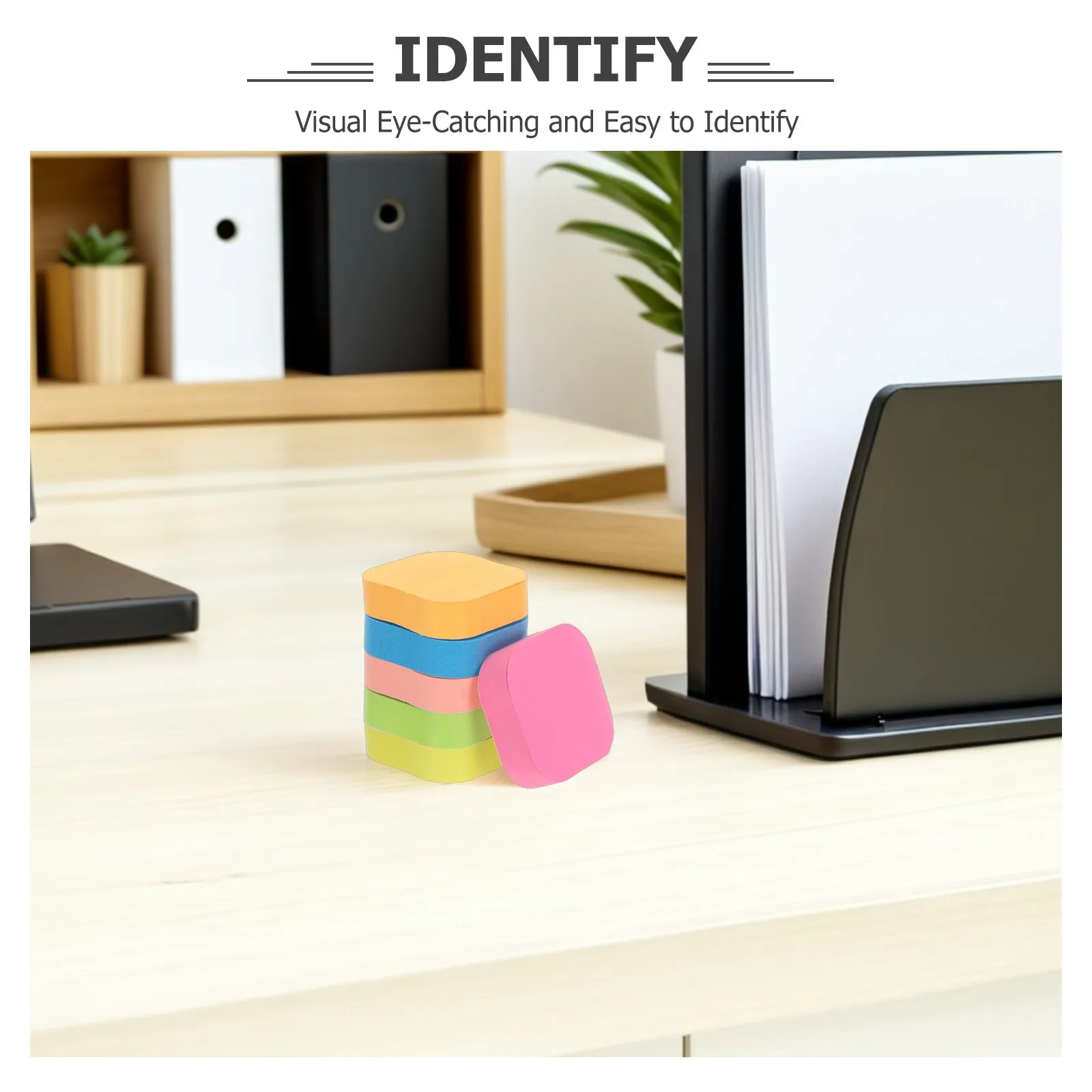 12 Pads 100Sheets Fluorescent Round Self Stick Notes Strong Adhesive Colored Tabs for Book Annotation Planner Index Tabs
