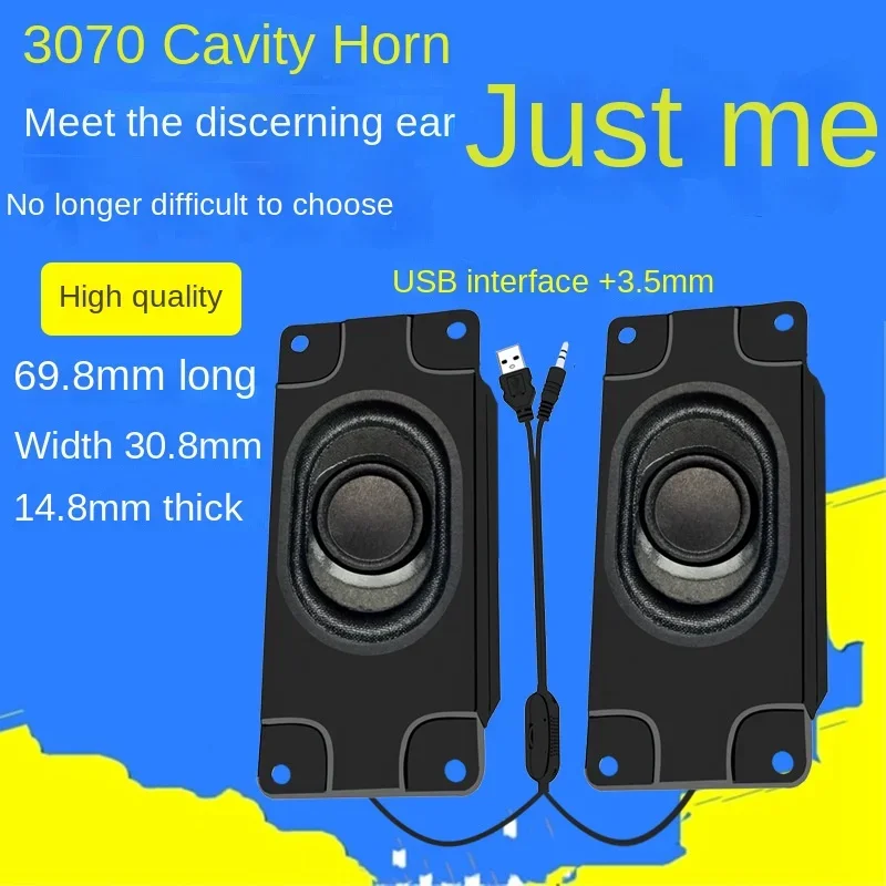 

3070USB Power Amplifier with Cable Square Audio Digital Equipment 5V4 European Tweeter