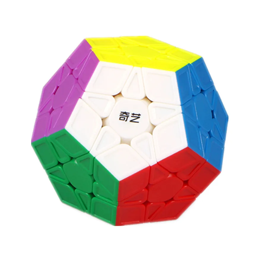 QiYi QiHeng 3x3 Megaminx シリーズブラック/ステッカーレス磁気マジックスピードキューブステッカーレスプロフェッショナルキューボ Magico パズルおもちゃ