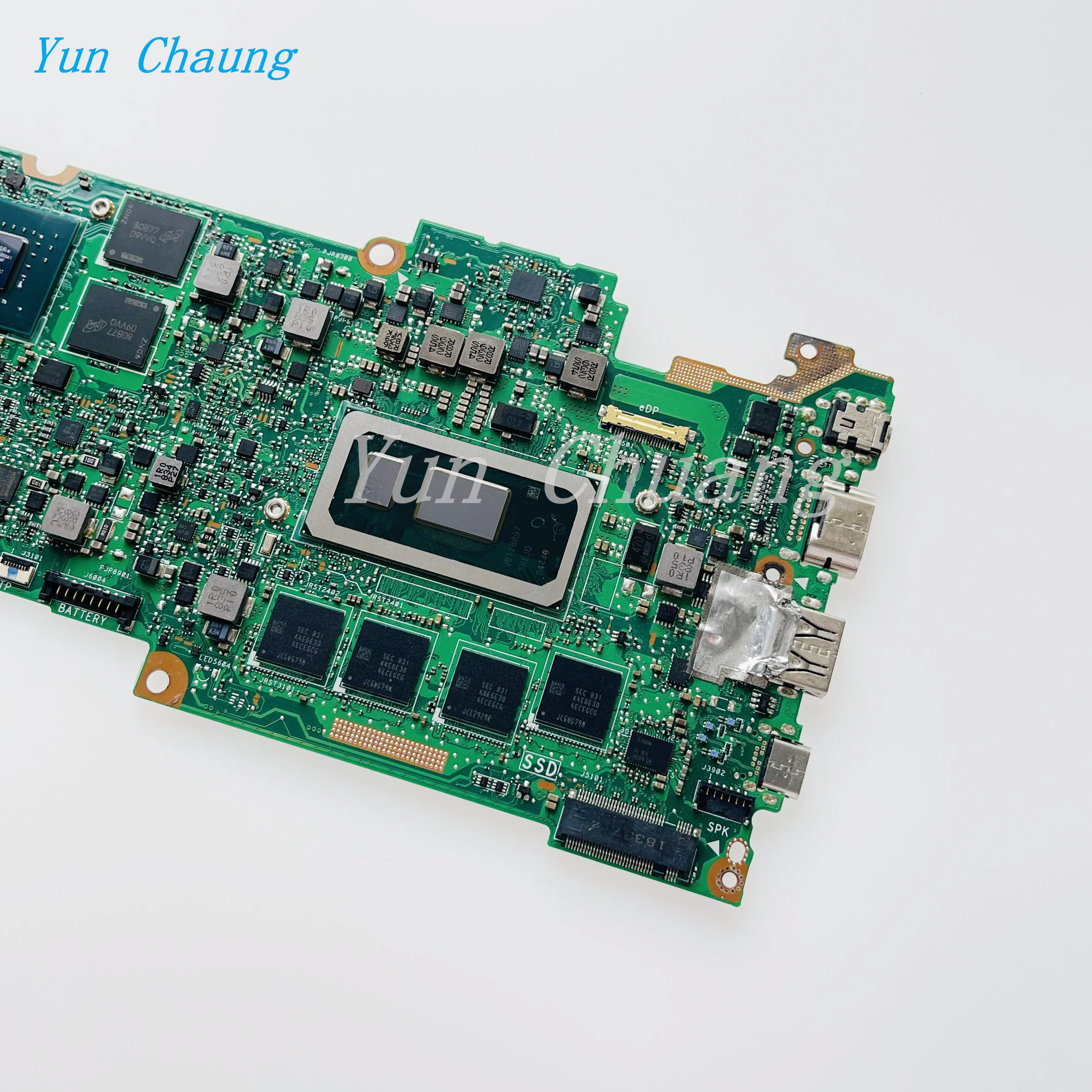 Imagem -05 - Placa-mãe para Asus Zenbook Ux433f Ux433fn Ux433fa i3 i5 I78th Cpu Mx150 2g Uma 8g 16g Ram