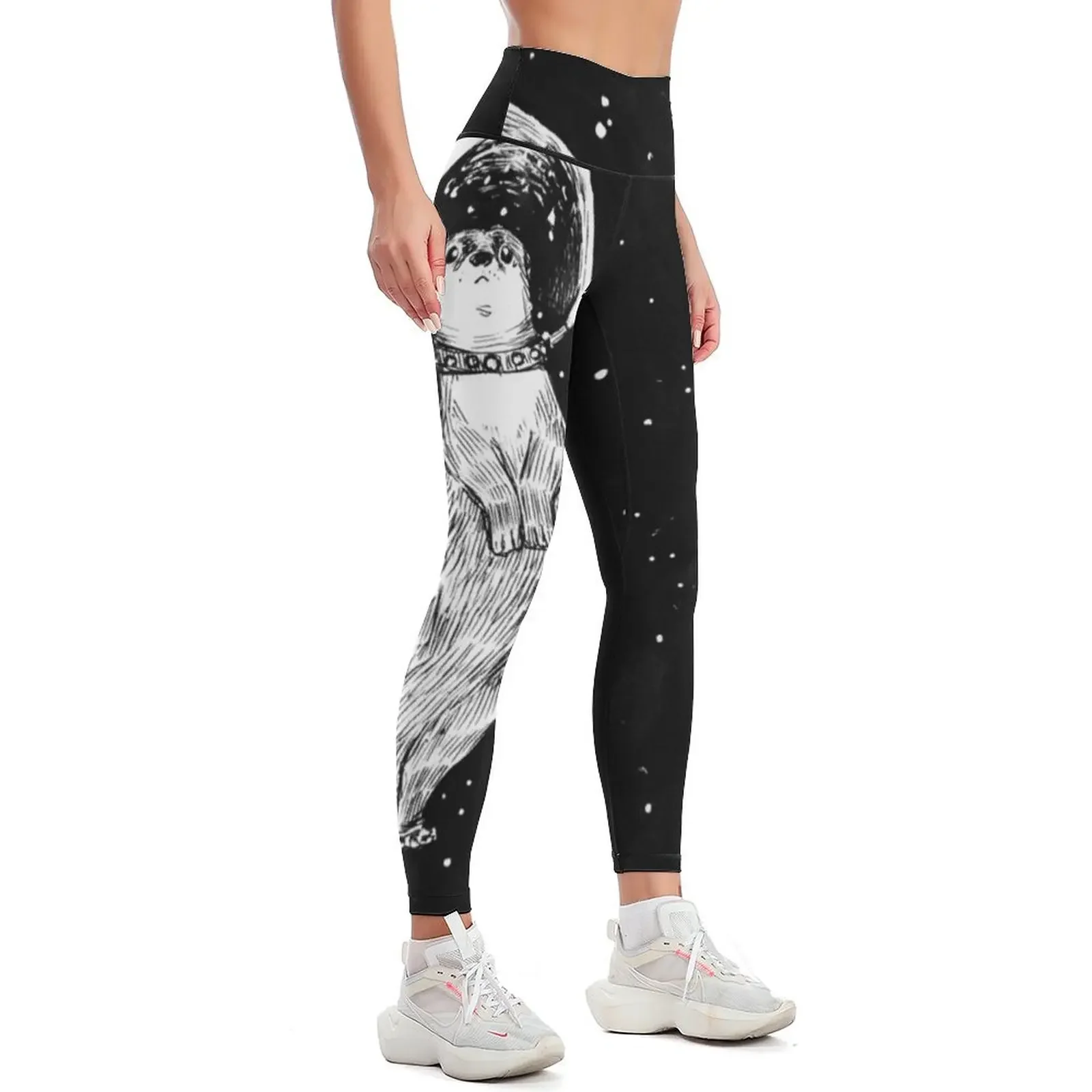 Drifting in Otter Space Leggings gym top gym pants Women's tights legging gym Womens Leggings