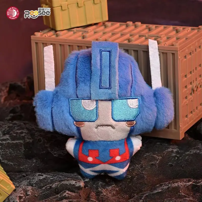New Reesee Mini Transformation Plush V2 Peluche Doll Bag Pendant Ultra Magnus Beast Wars Op Jetfire Silverbolt Ironhide Cute Toy view 3