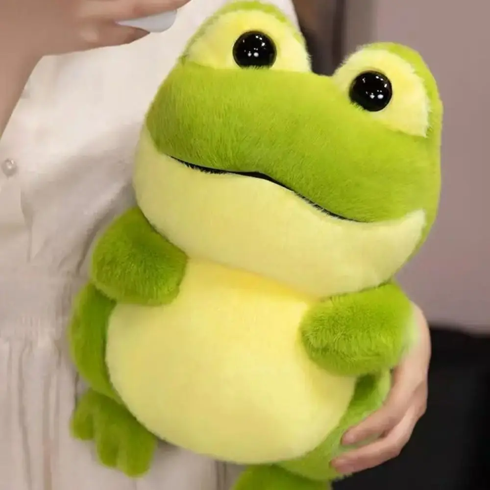 

Cartoon Anime Green Frog PP Cotton Collection Animal Fluffy Frog Figure Doll 20/30cm Funny Cartoon Frog Stuffed Christmas