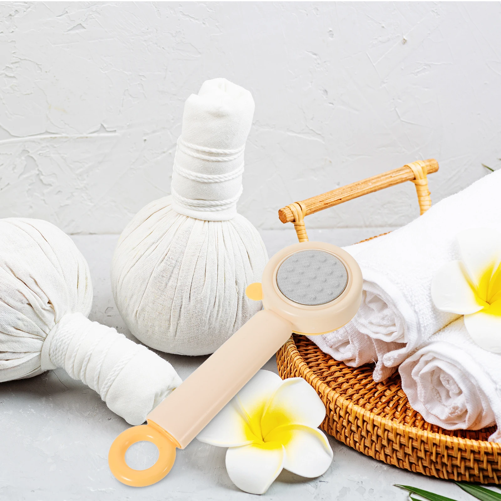 

2Pcs Foot Scrubber for Shower - Vibrant Red Yellow 3-in-1 Calluses Remover Pedicure Tool Dead Skin Exfoliator Bathroom Foot