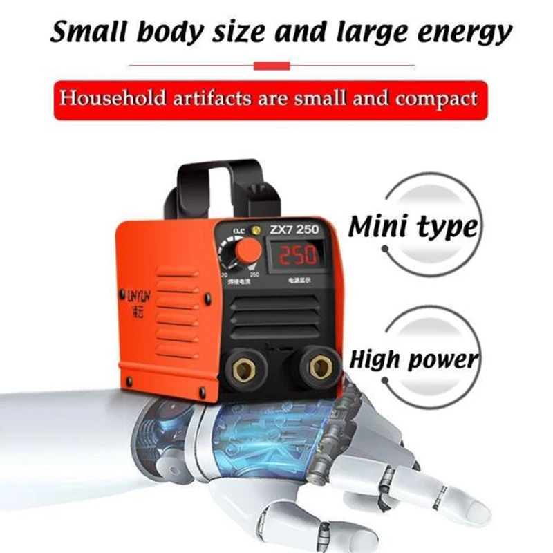 220V Welding Machine Portable Household ZX7-250 Full Copper DC Mini Electric Welding Machine