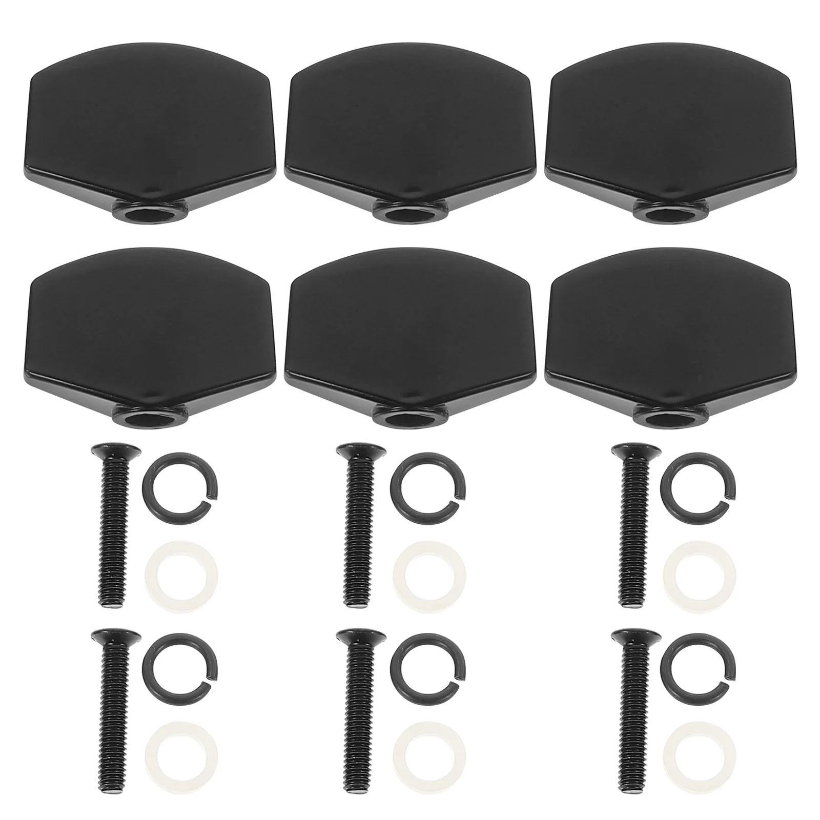 

6Sets Guitar Tuner Handles Good Metal Material Timbre Improvement Professional Playing Accessories Guitar Tuning Knob