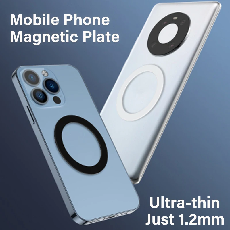 Cell Phone Colourful Strong Magnetic Plate for Magsafe Ultra-thin Patch for iPhone 17 16 15 14 Samsung Strong Magnet Ring Sheet