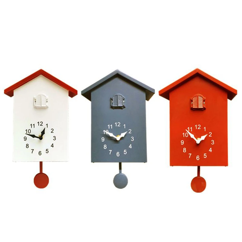 Cuckoo Digital Wall Clock Silent Mechanism Wall Clocks Bedroom Decoration Interior Living Room Accessories Designer Homeware