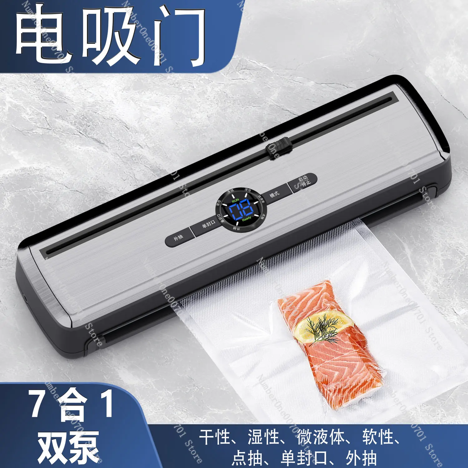 Mini Vacuum Sealer Machine, Automatic Food Saver Sealer for Dry Wet Food, Portable Heat Sealer for Kitchen
