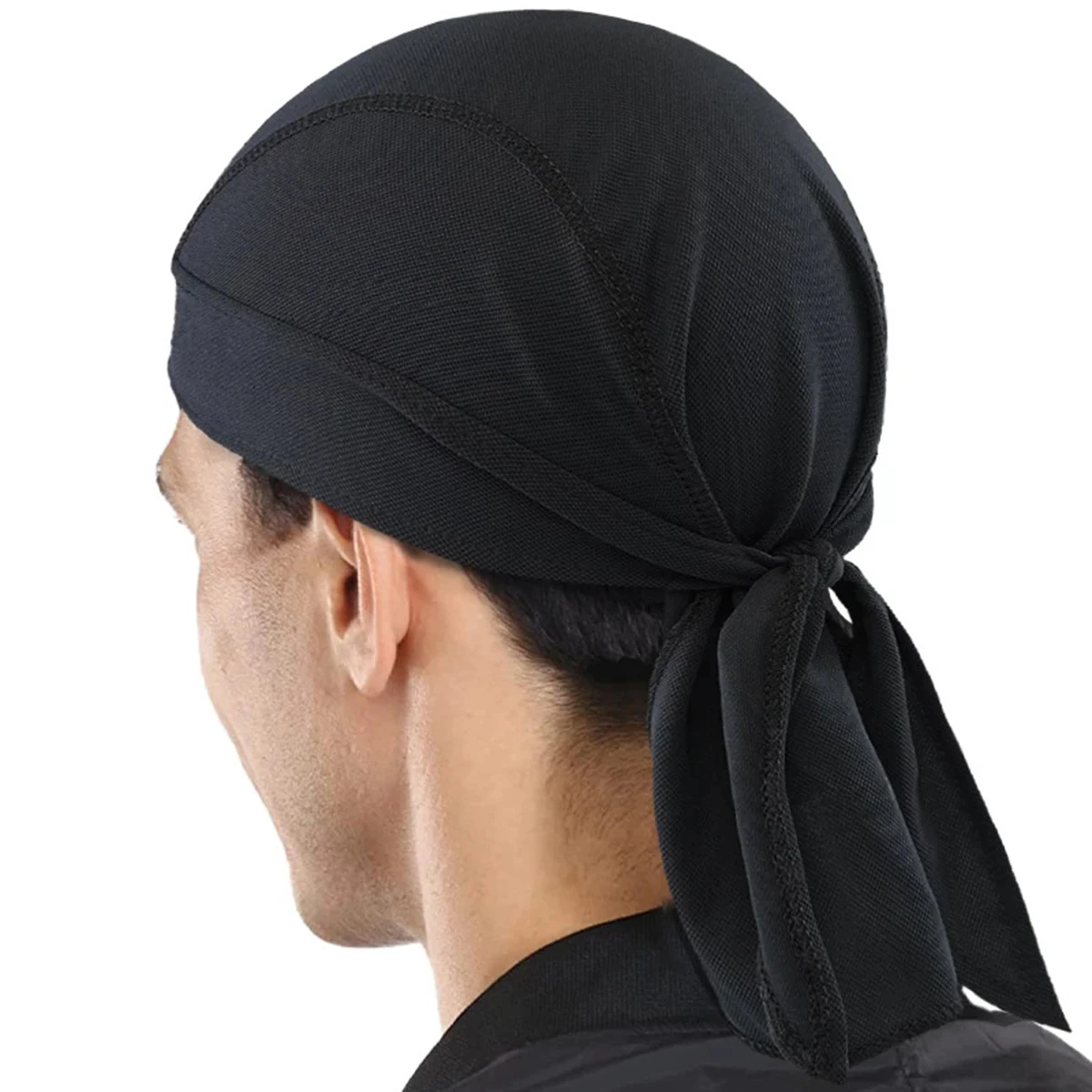 Balaclava Piratenmütze für Männer und Frauen, atmungsaktives Mesh, schweißabsorbierend gefüttert, für Radfahren, Wandern, bequemer Helmüberzug – Detail 4
