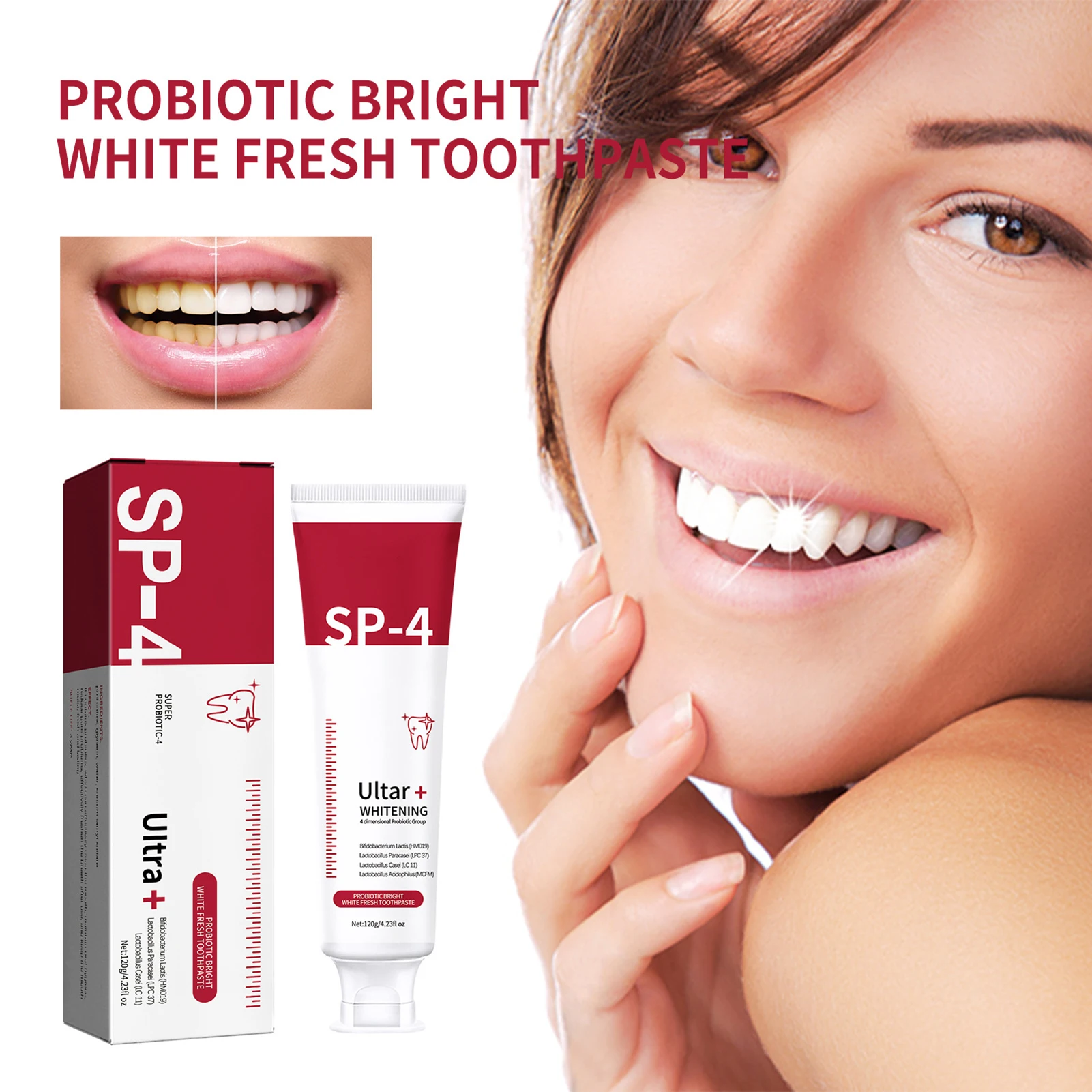 Teeth Whitening Toothpaste Certified Non-Toxic Fluoride Free & Dentist Formulate Toothpaste for Woman Man Daily Tooth Care