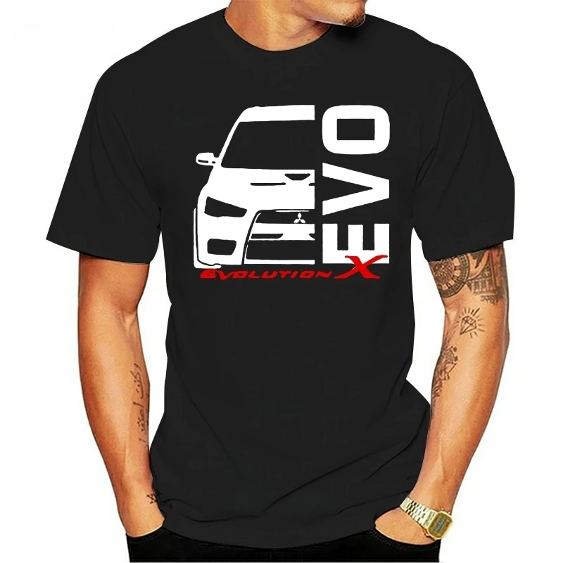 EVO X 10 Lancer Evolution T shirt men cotton tshirt summer brand teeshirt euro size