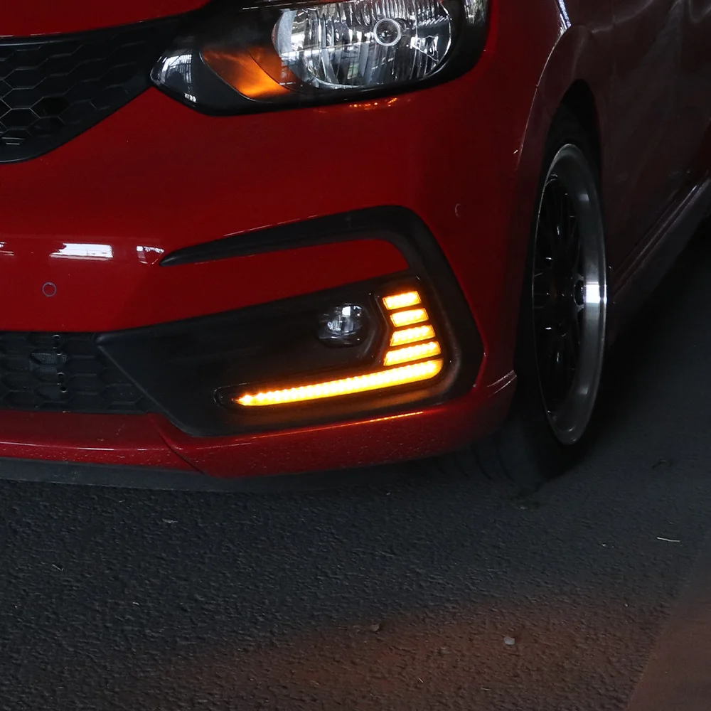 

Для Honda Fit GR9 2021-2024 обновленный передний бампер светодиодные динамические дневные ходовые огни автомобильные фонари в сборе аксессуары для инструментов