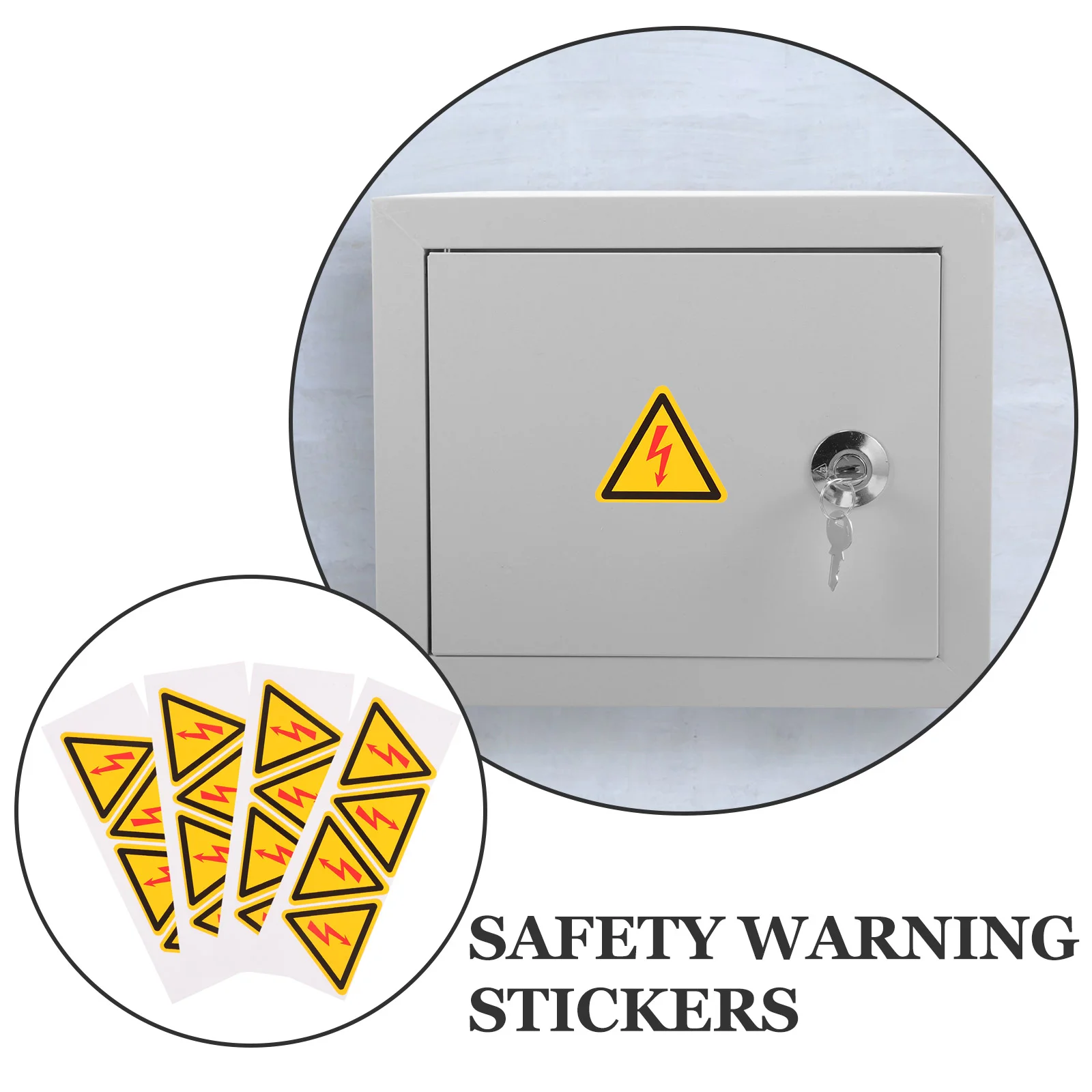 Electric Shock Warning Sticker Stickers Panel Labels High Pressure Pvc Self-adhesive Signs