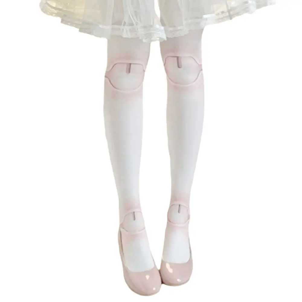 

Long Socks Velvet Printed Lolita Socks Cotton Material Sweet Style Pantyhose Gothic Novelty 3D Print Tights Cosplay