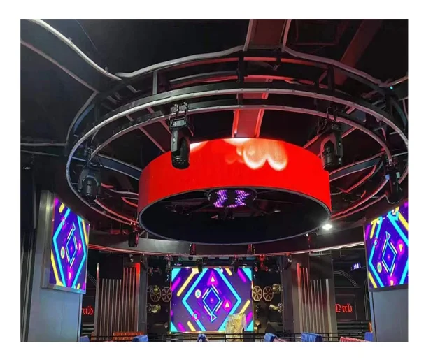 LED SignageSmd Indoor P1.8 P2.0 P2.5 P3 Flexible Curved Screen Column Display Panel Customized Round Shaped  Module