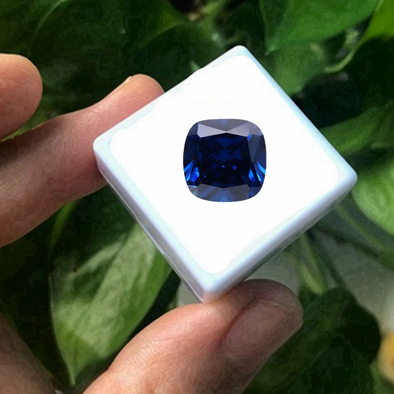 

Красивый сапфировый, квадратный вырез 12 × 12 мм 9.0ct для изготовления ювелирных изделий VVS Пройденный протестированный свободный драгоценный камень сапфир