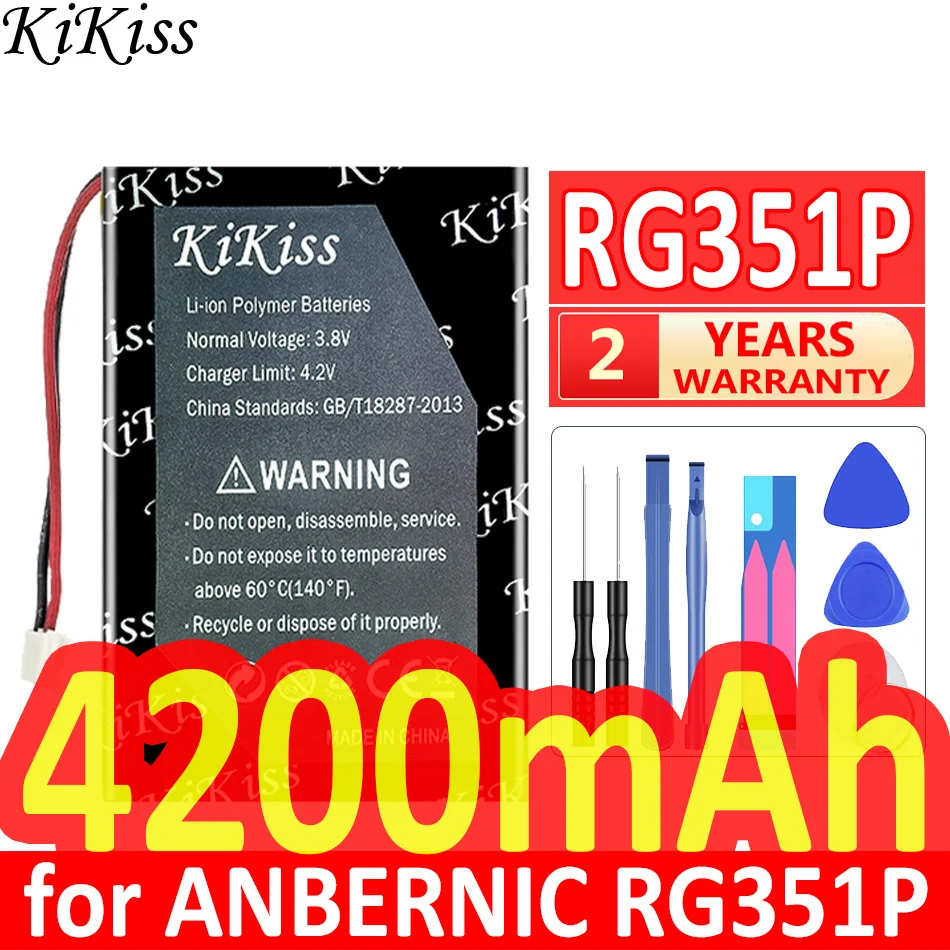 Retro Handheld Game Console Battery 4200mAh For Anbernic RG351P Retro Handheld Game Console