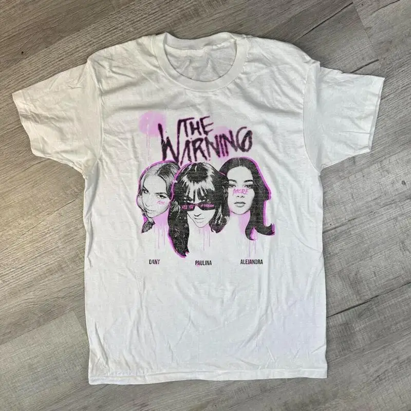 تي شيرت قطني للبالغين من The Warning Band Tour Concert AL638