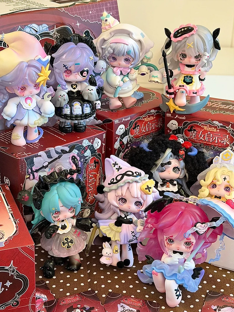 

Новый Оригинальный Ninita второго поколения ‌ Коллекционная фигурка-сюрприз из серии «Раскрытие Ведьмы», модель «Магическая Девочка», настольное украшение