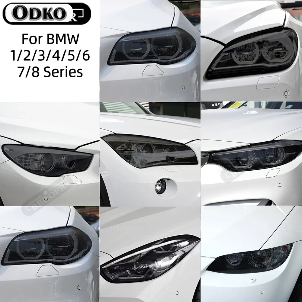 

Car Headlight Tint Smoked Black Protective Film TPU Sticker For BMW F30 F31 G20 F10 F11 G30 F40 F32 F22 F36 F07 F34 G32 G11 G15