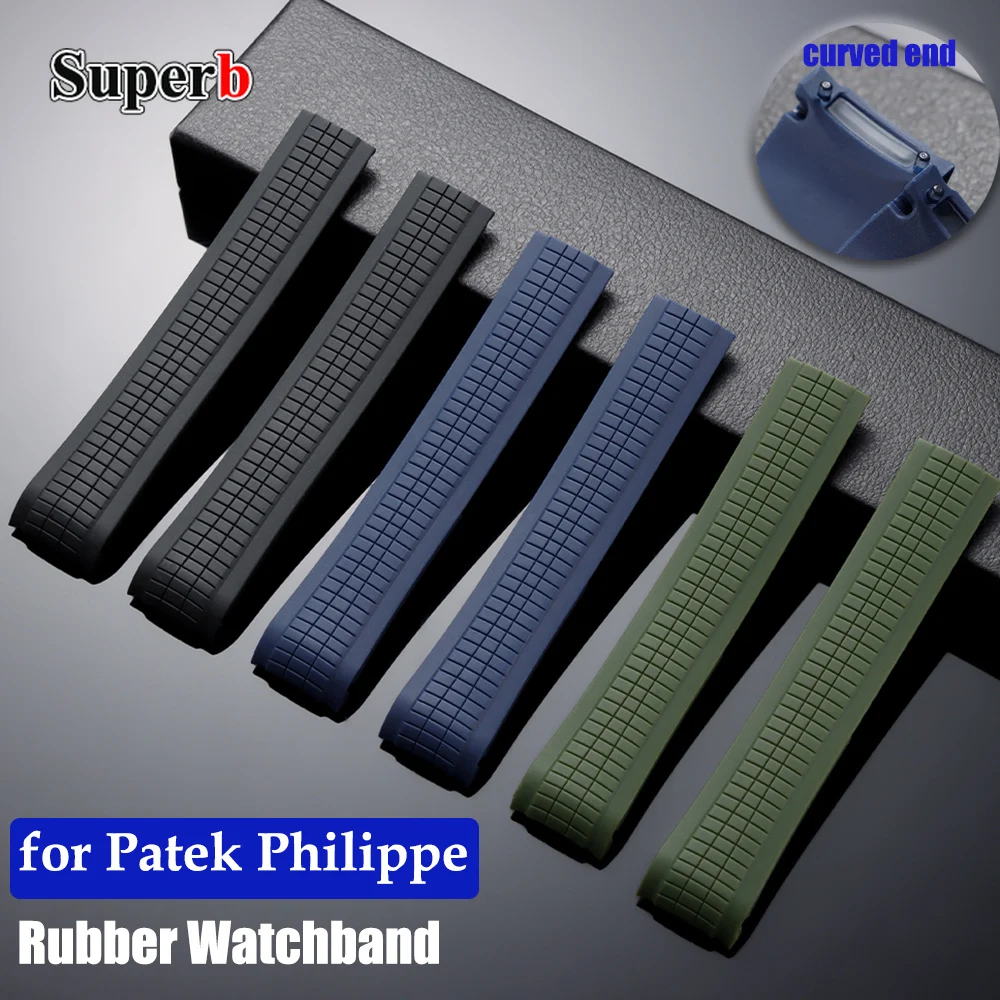 

for Patek Philippe Aquanaut Series 5164/5167 21mm Watch Strap Waterproof Anti-Dust Rubber Watchband Silicone Bracelet No Logo