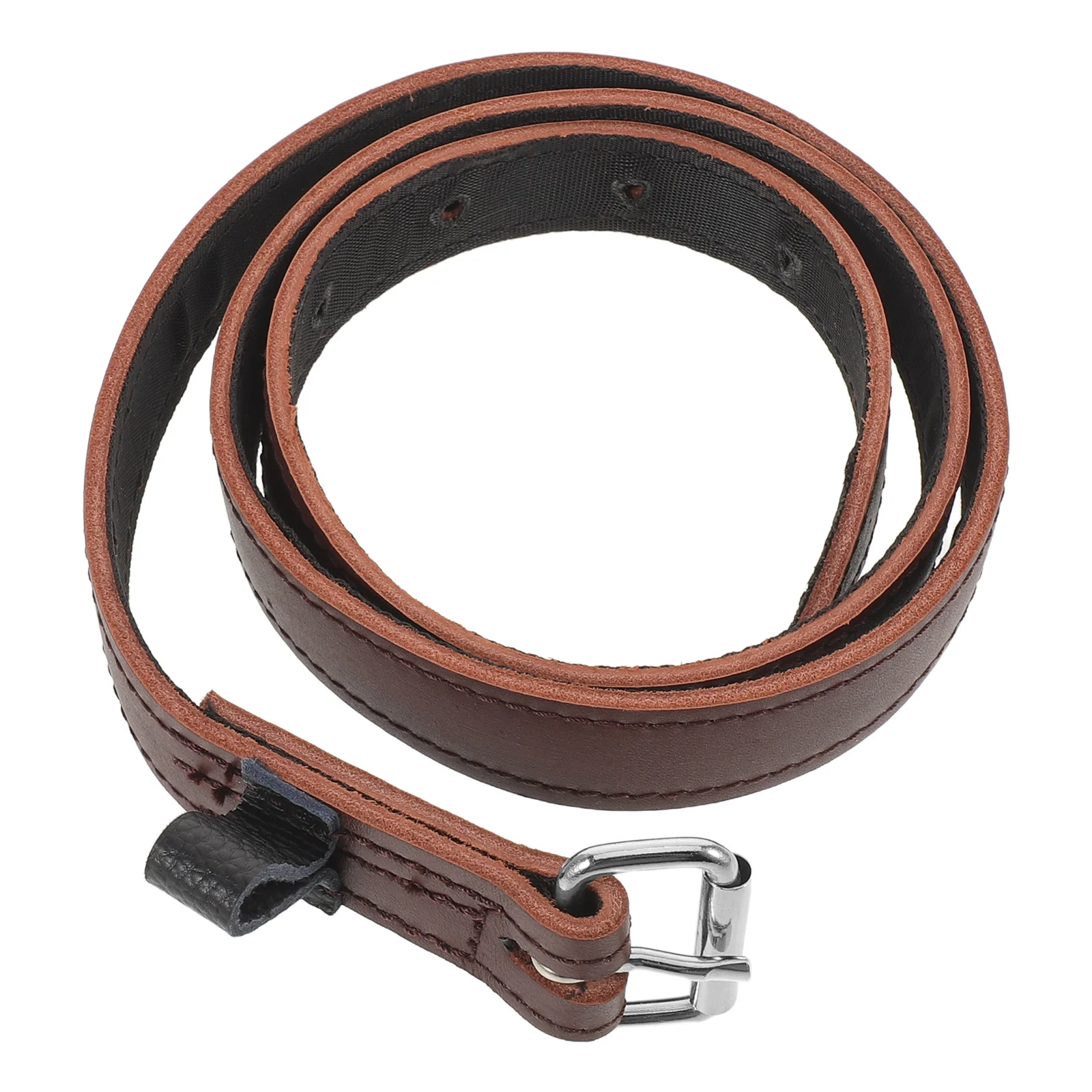 جلد الركاب البني لركوب الخيل قابل للتعديل غير قابل للتمدد تدريب الفروسية ركوب الملحقات المهنية #5