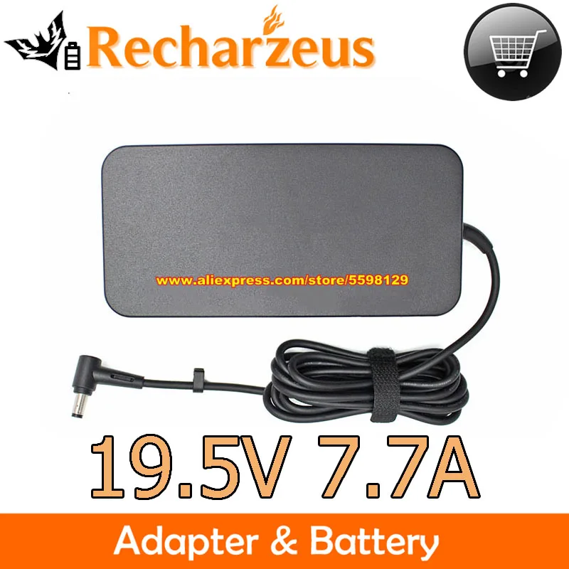 Laptop Charger For U5800G X571GD X571GD-AL125T X571GD-AL143 X571GD-AL143T N550JK Genuine A17-150P1A 19.5V 7.7A 150W AC Adapter